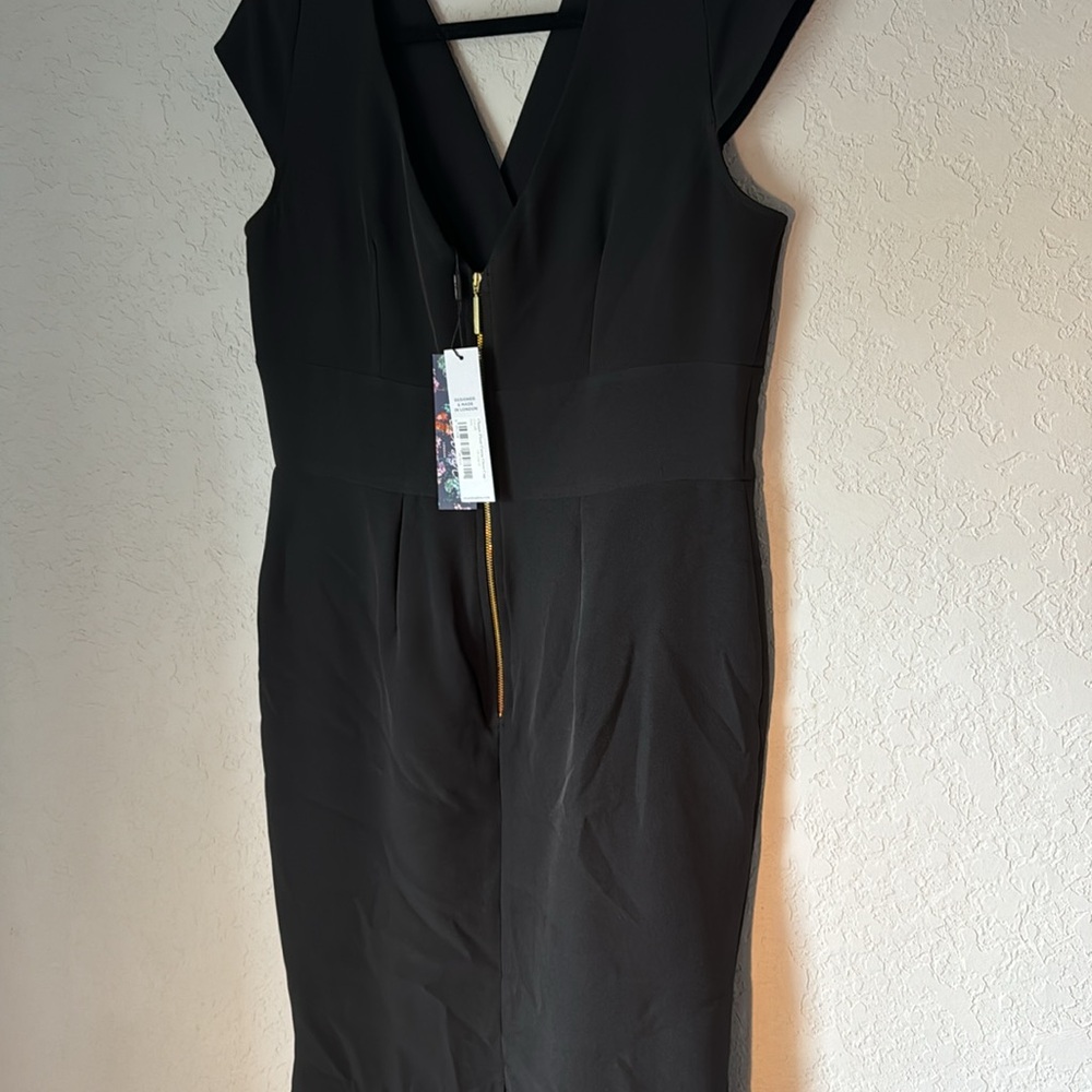 NWT Closet London by ASOS Black Sleeveless Dress | Midi | Size 12 | Work/Formal - Picture 3 of 4